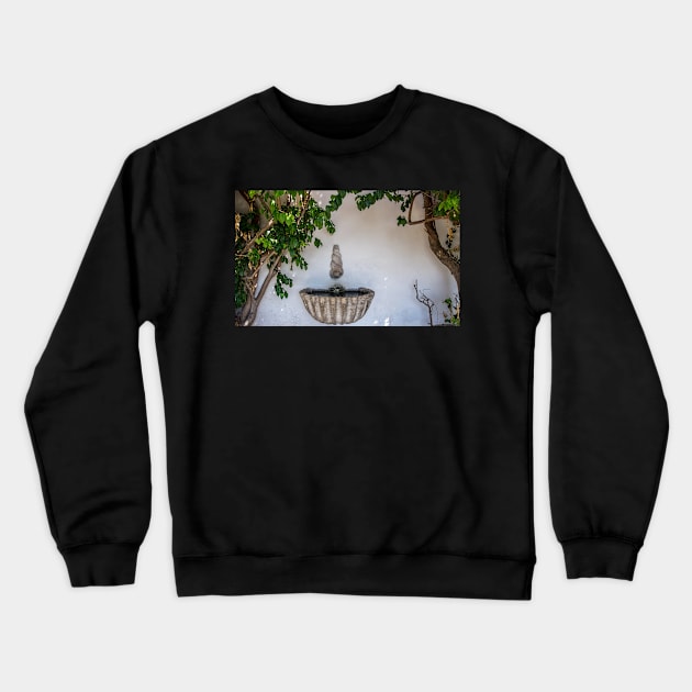 Lisbon Fountain Crewneck Sweatshirt by RosNapier